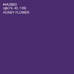 #4A2B6D - Honey Flower Color Image